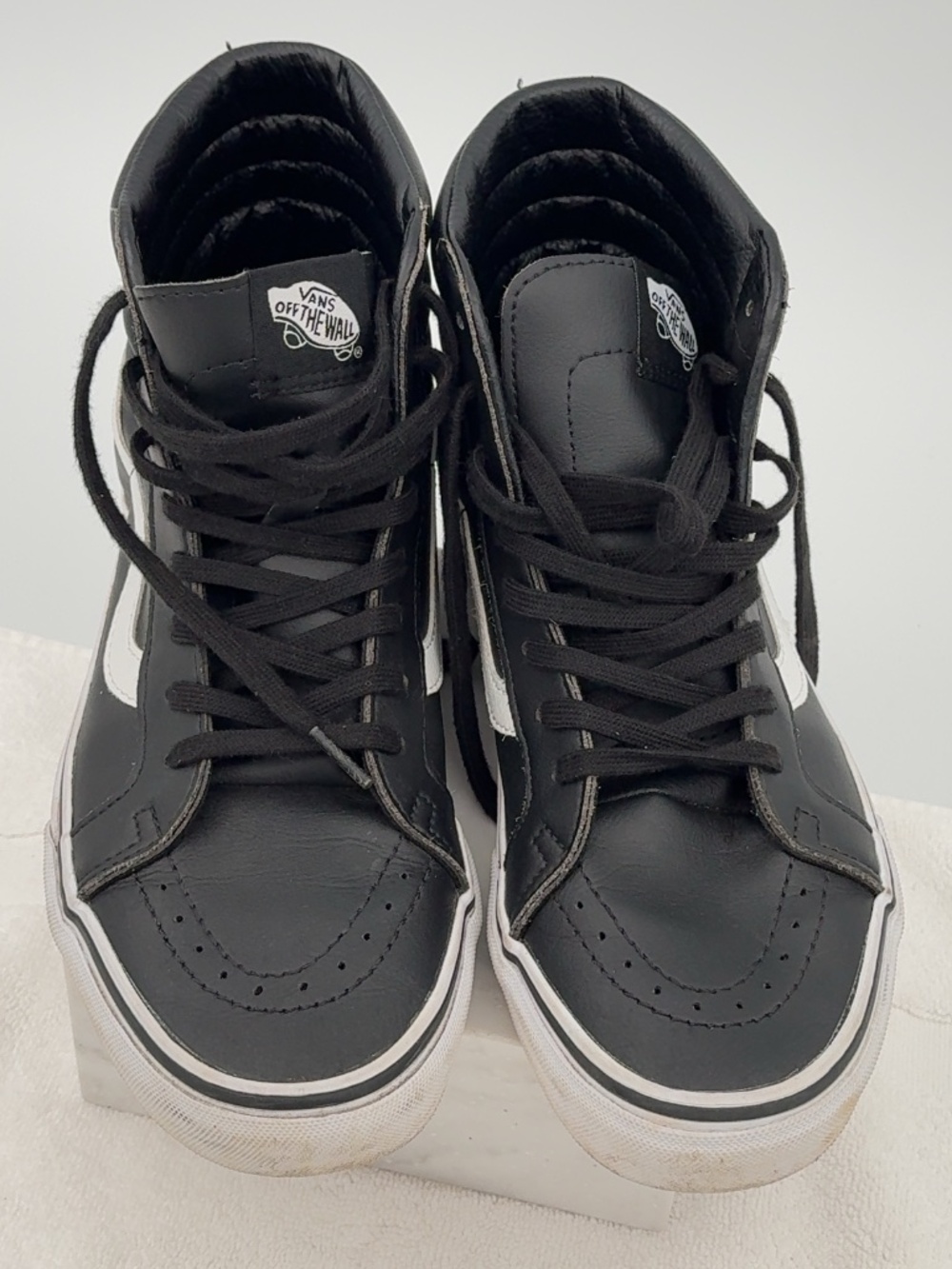 Vans Sk8-Hi Leather Shoes Men's Sz. 8.5 - Picture 4 of 8
